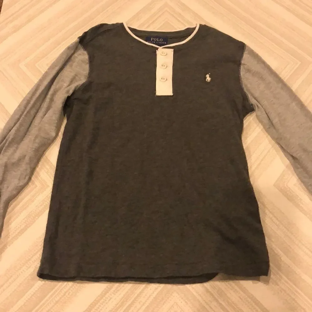 Polo Ralph Lauren Grey on Grey Long Sleeve T-Shirt